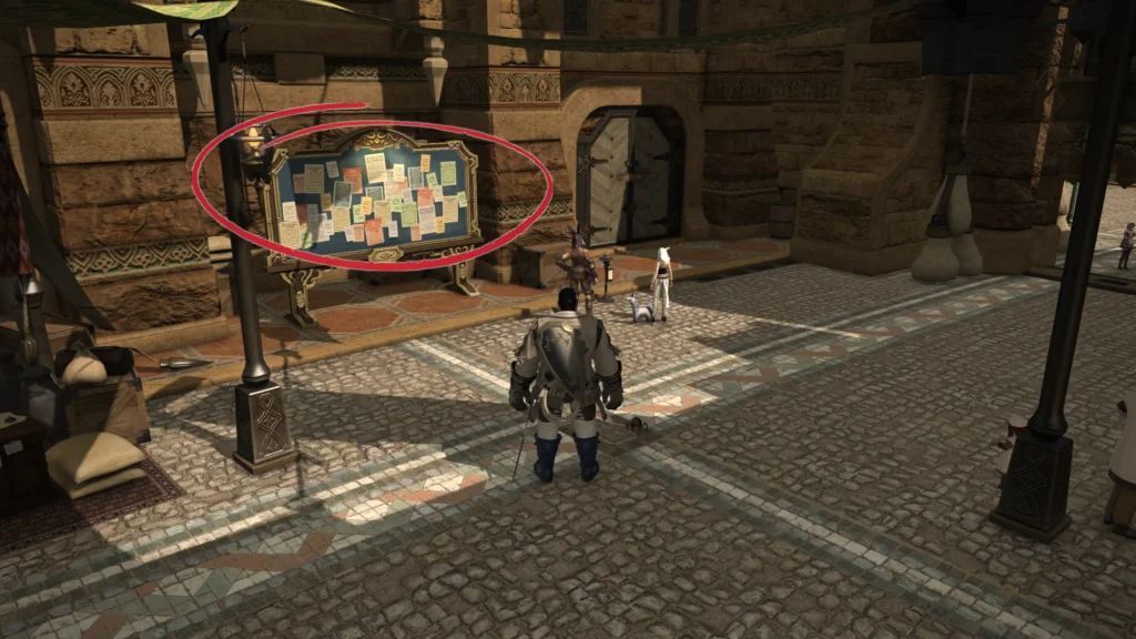 Final Fantasy 14 Market Board locations 6 Ul'dah Market Board Location