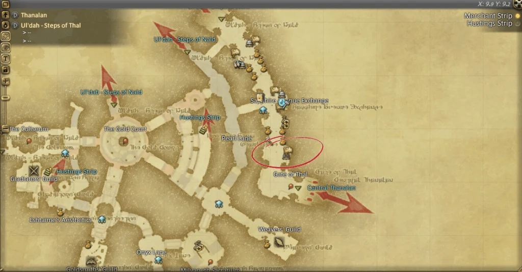Final Fantasy 14 Market Board locations 5 Final Fantasy 14 Ul'dah Market Board Location