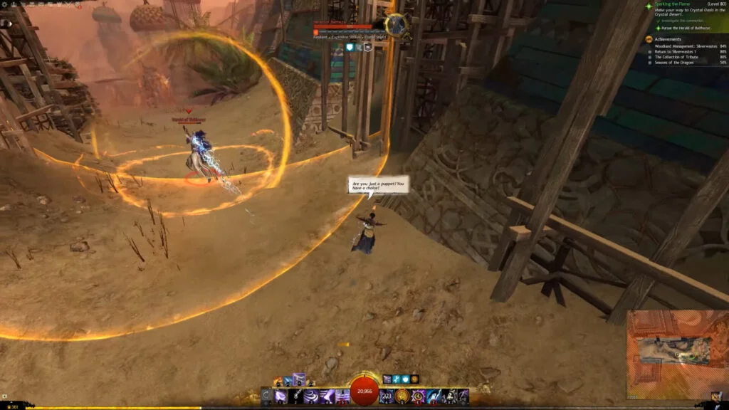 How to get your first Guild Wars 2 mount in 30 minutes! 6 Dodge the Herald of Balthazar's Flame attack
