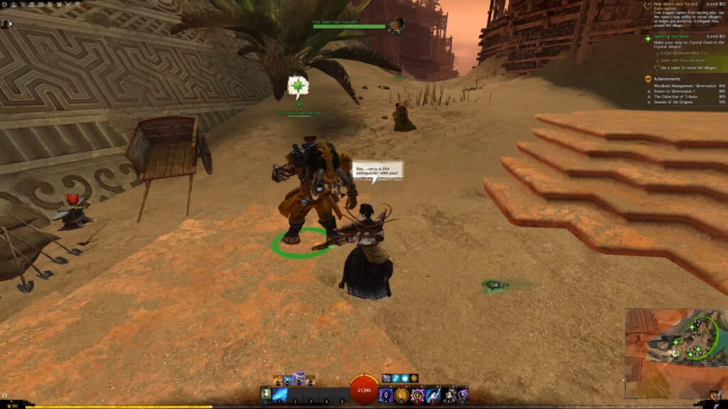 How to get your first Guild Wars 2 mount in 30 minutes! 8 Getting a Flame extinguisher from First Mate Fidus