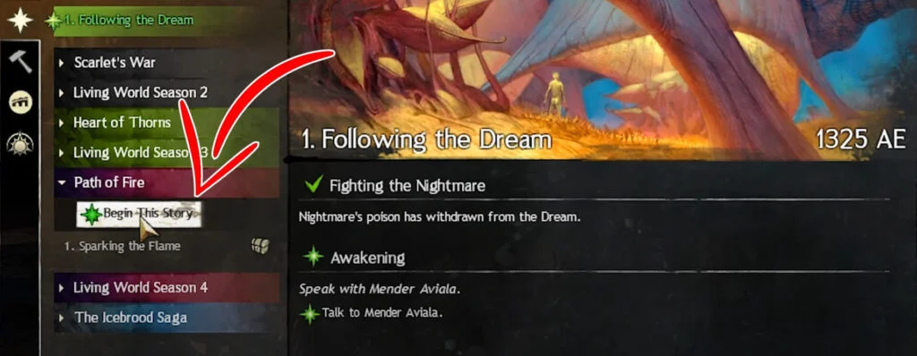 How to get to the Crystal Desert in Guild Wars 2 2 How to get to the Crystal Desert by completing Sparking the Flame