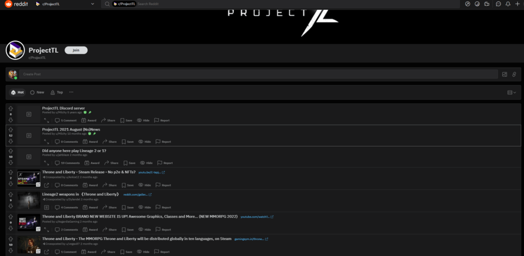 Project TL subreddit