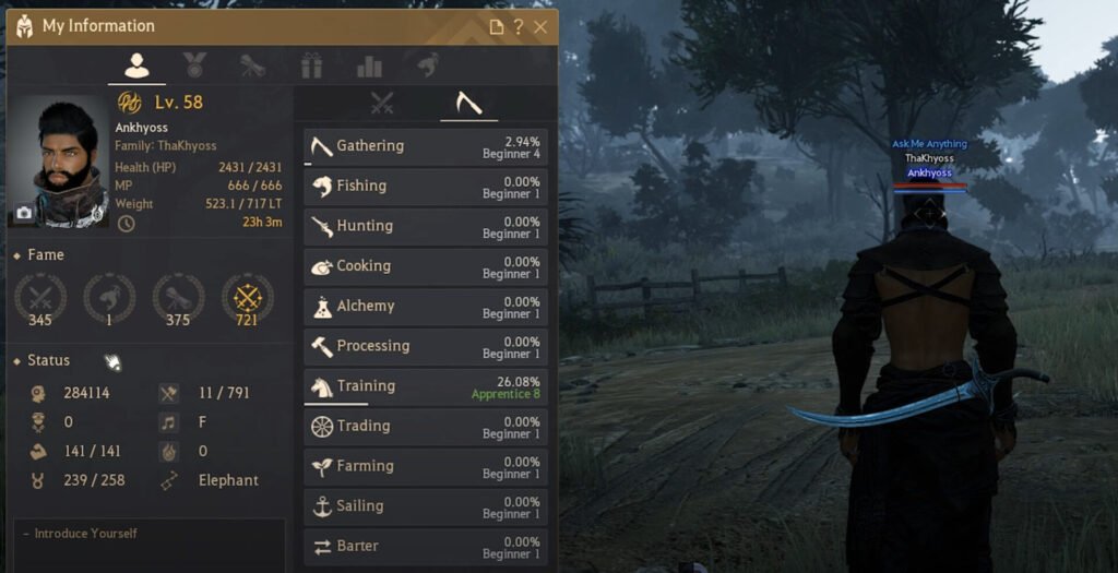 Life Skills in Black Desert Online