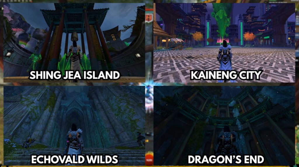 The new areas in the End of Dragons Expansion