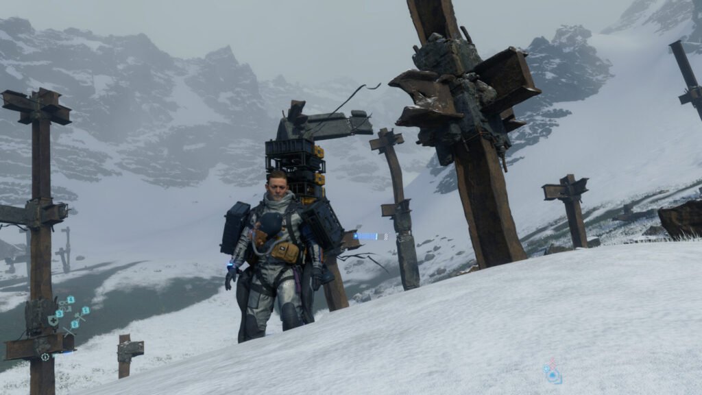 Snowy Mountains in Death Stranding