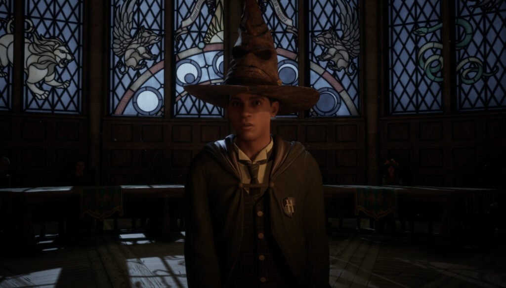 Hogwarts Legacy Sorting Hat scene