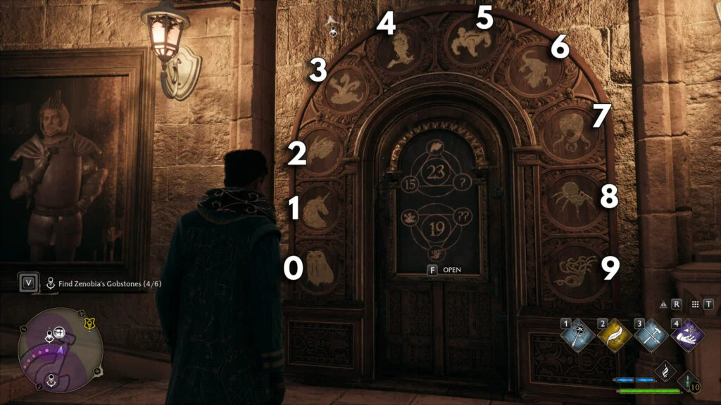 The values of the puzzle doors in Hogwarts.