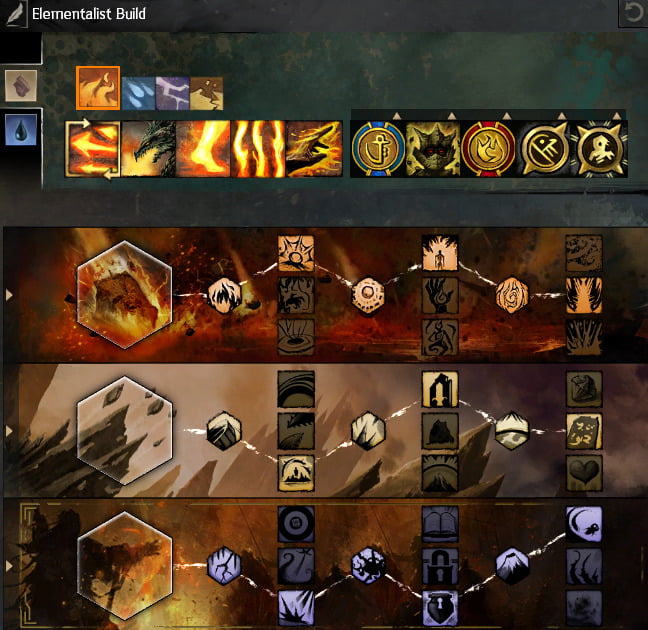 An Elementalist Beginner build in Guild Wars 2.