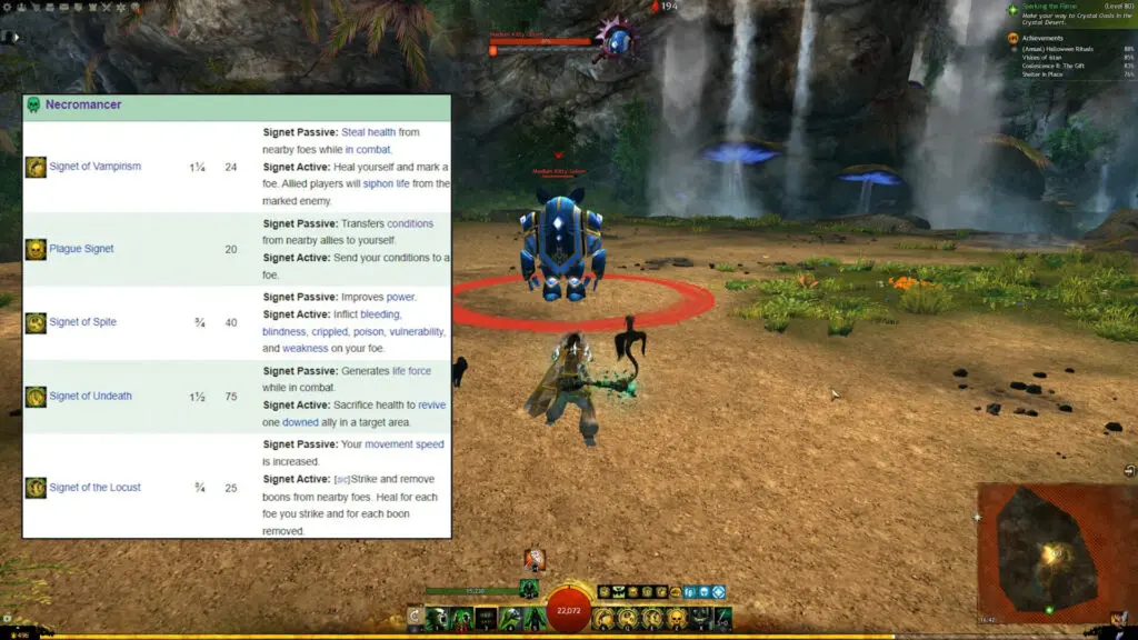 Necromancer Signets in Guild Wars 2