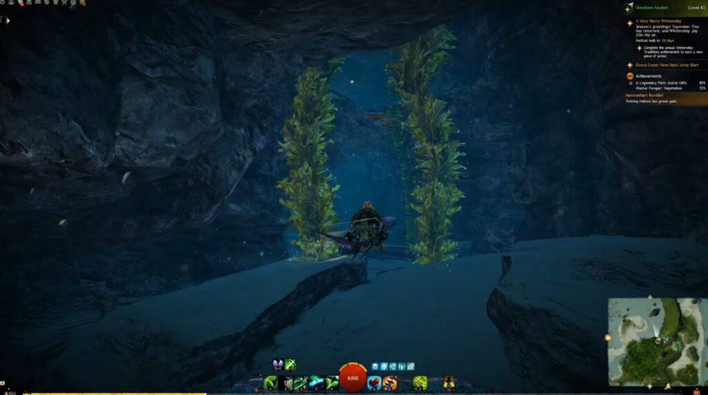 Underwater caves in Visions of Eternity