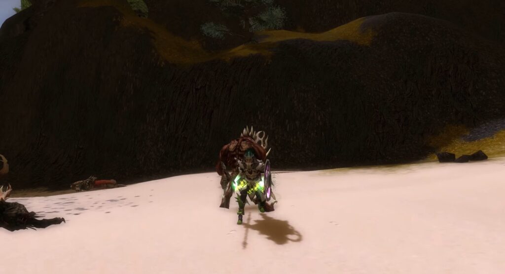 The Necromancer and a Summoned Flesh Golem